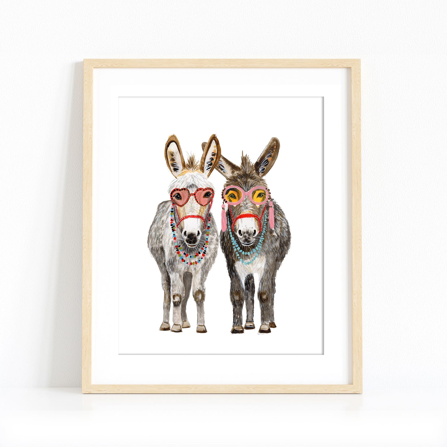 "Better Together" Donkeys Art Print