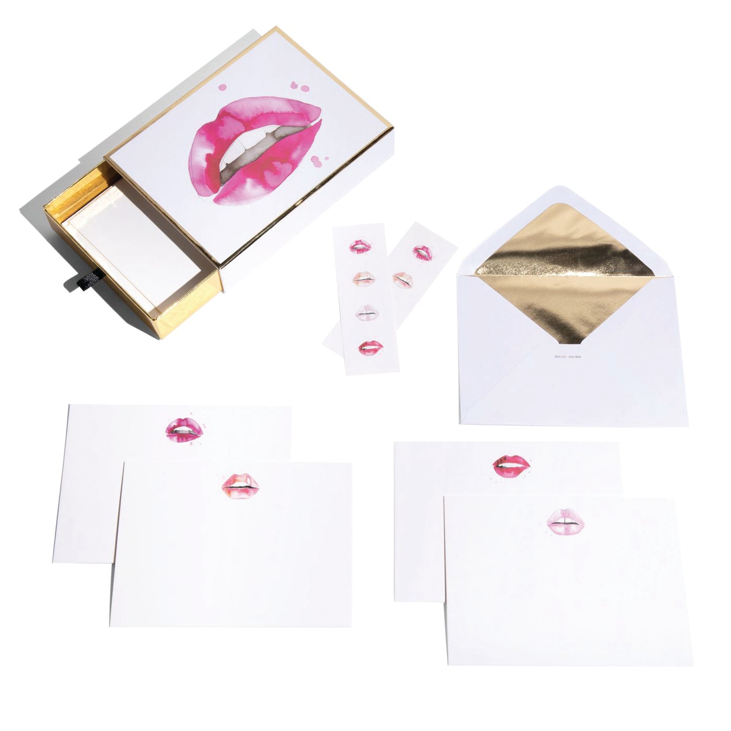 "Kiss Kiss" Notecard Set