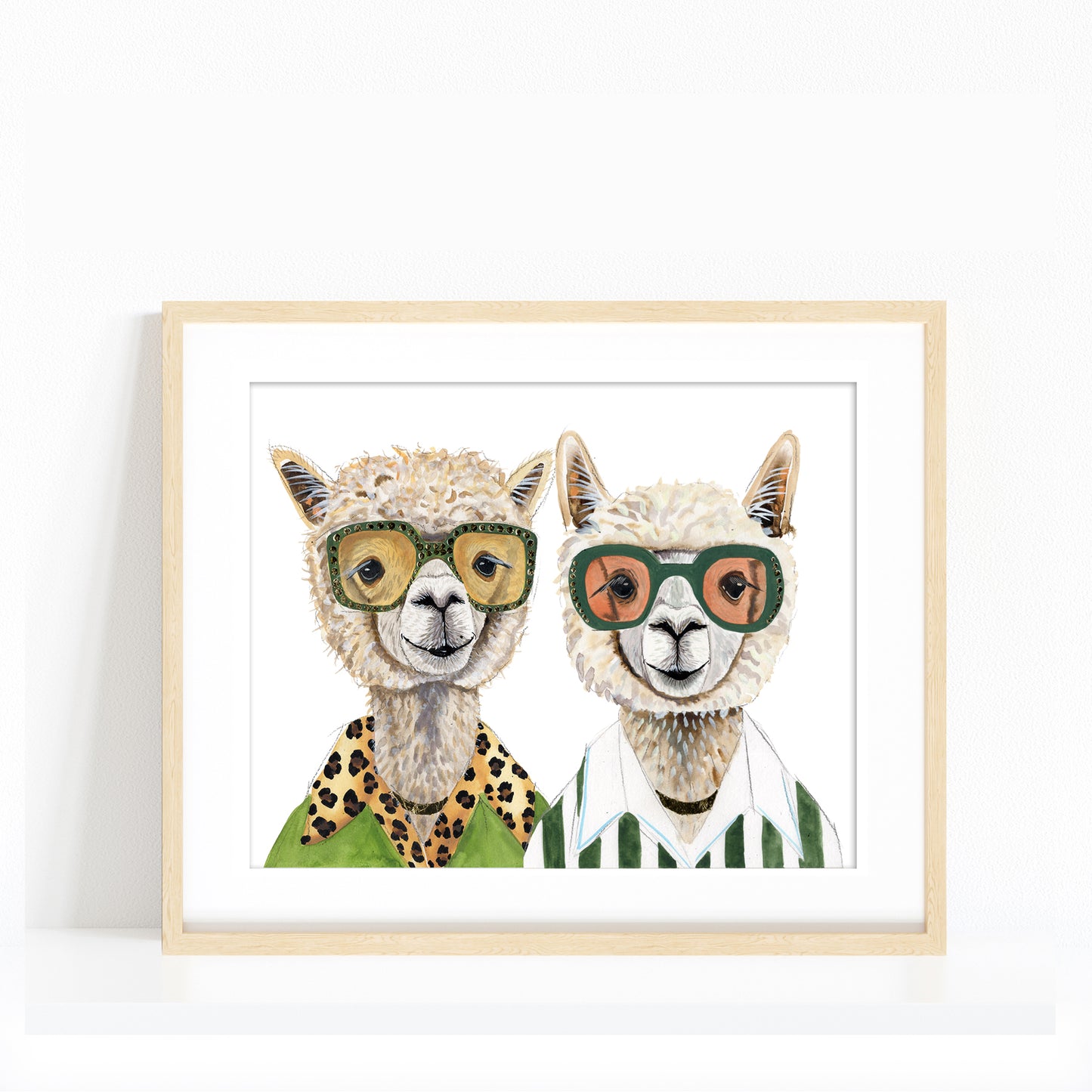 "Better Together" Alpacas Art Print