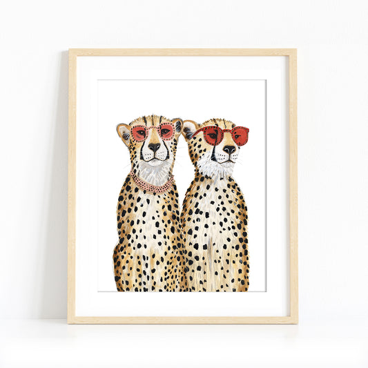 "Better Together" Cheetahs Art Print