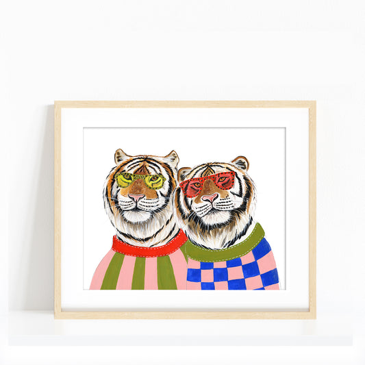 "Better Together" Tigers Art Print