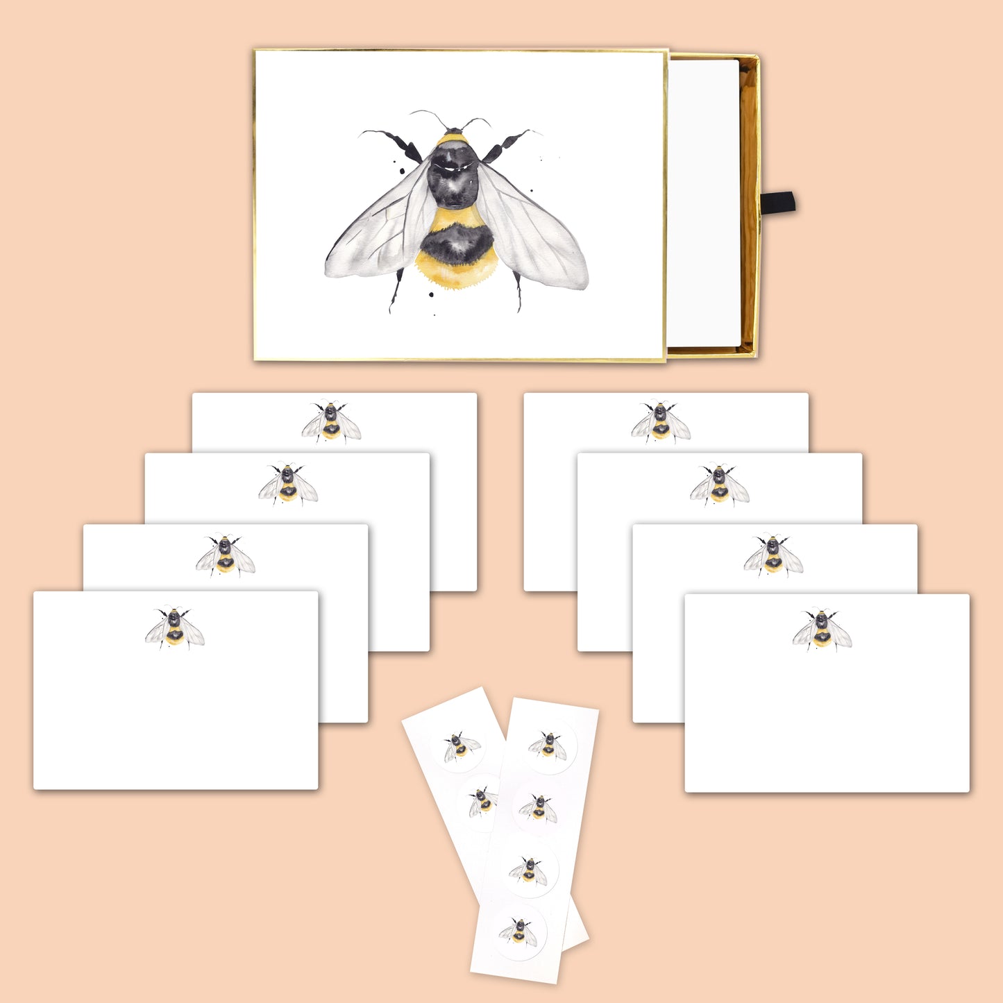 "Honeybee" Notecard Set
