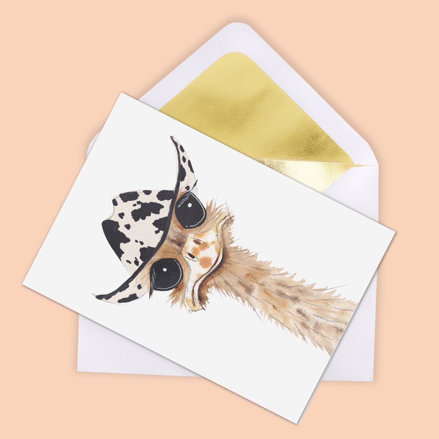 "Cowboy Ostrich" Notecard Set
