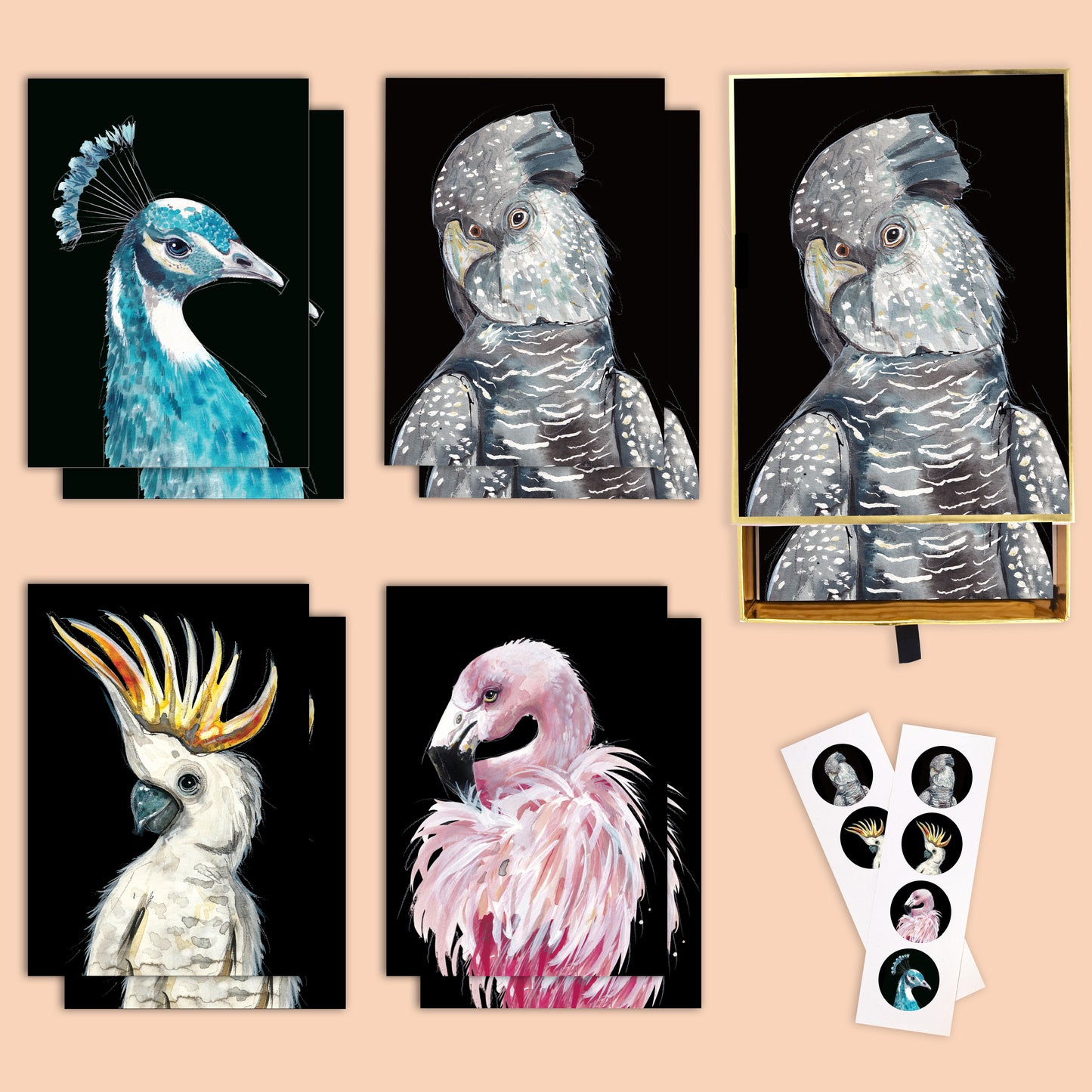 "Birds of a Feather" Notecard Set