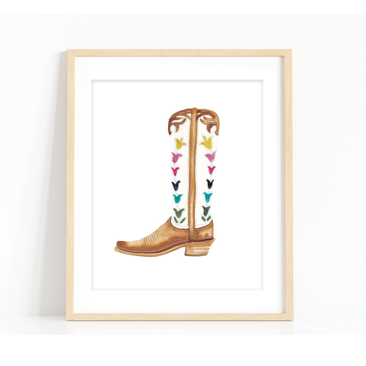 "Rainbow Boot" Art Print