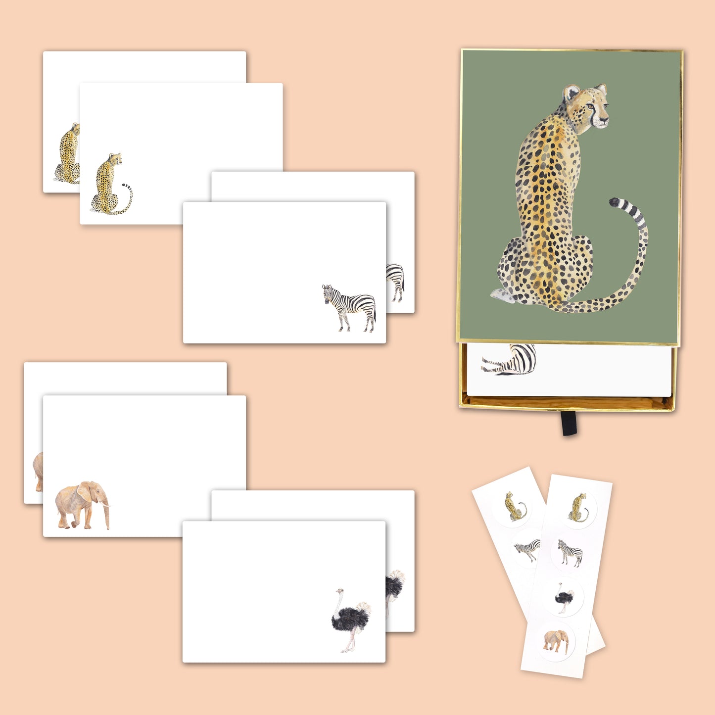 "Safari" Notecard Set